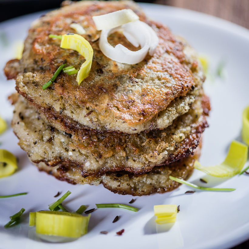 Irish Potato Pancakes with baby potatoes